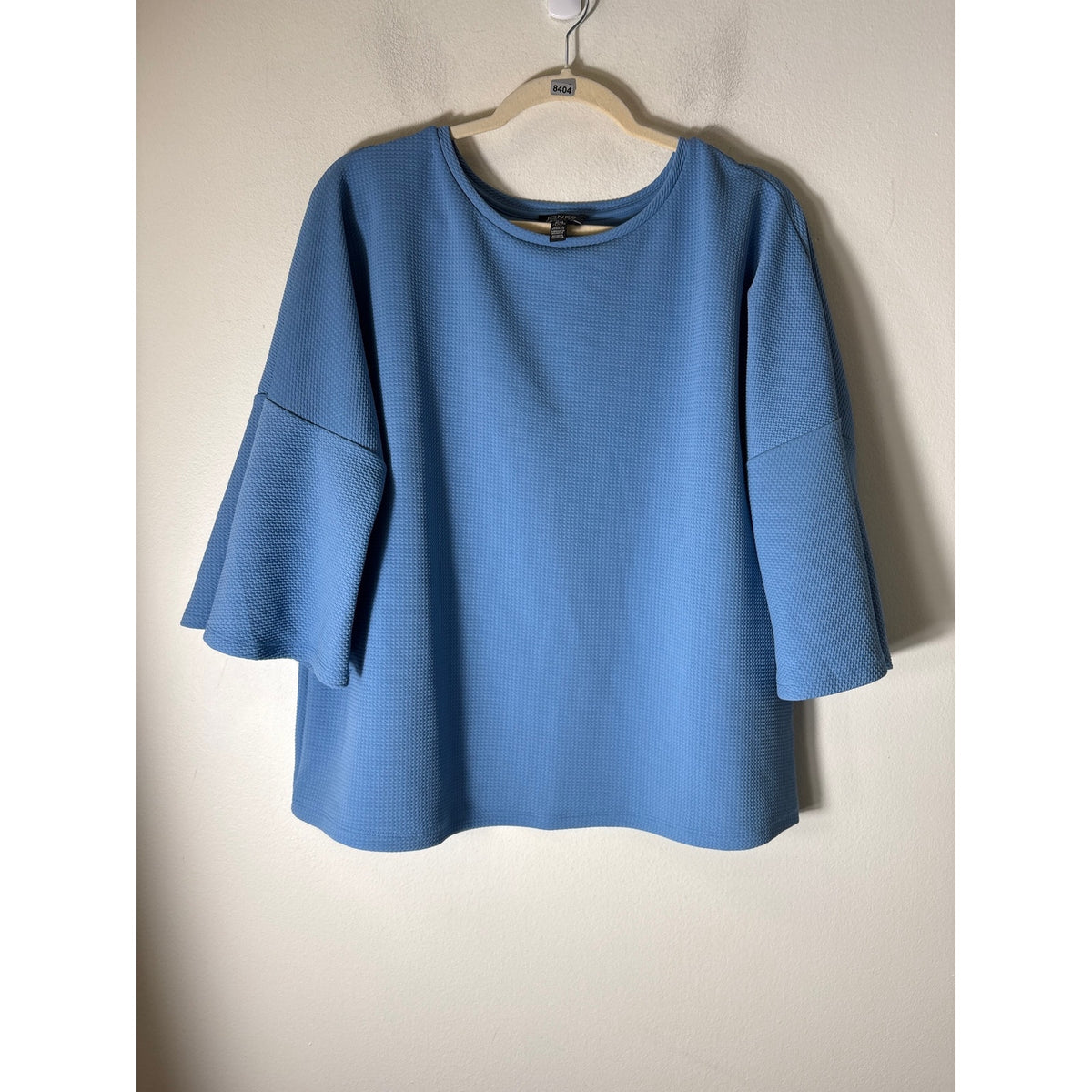 Jones New York sky blue flared sleeve top Sz XL
