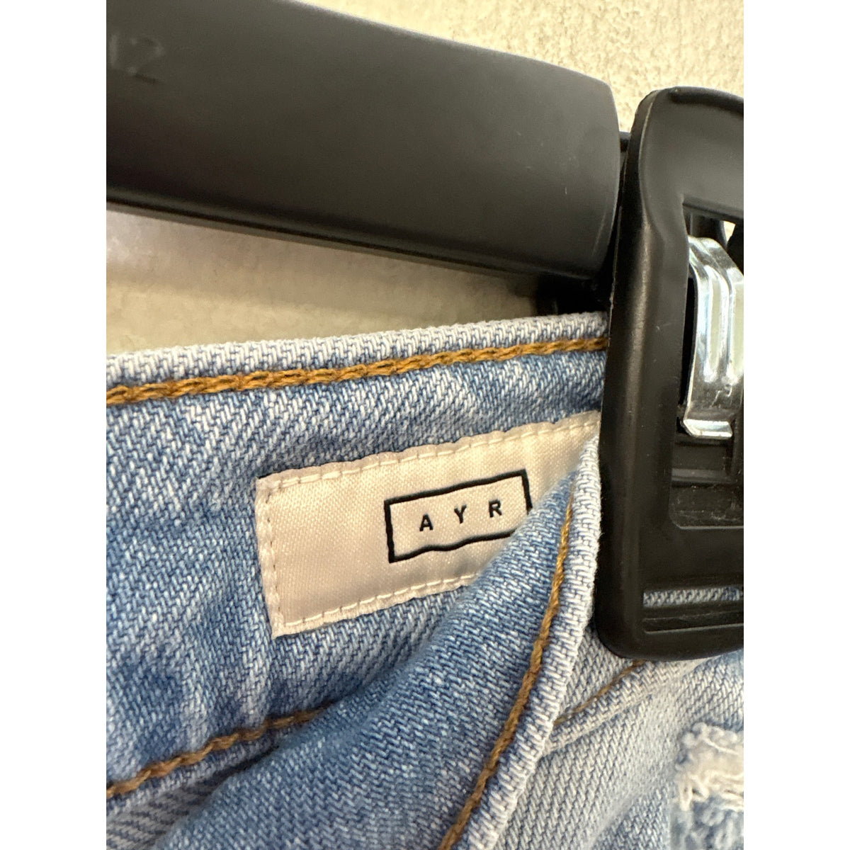 AYR Light Wash Wide Leg Distressed Blue Jeans Sz 30