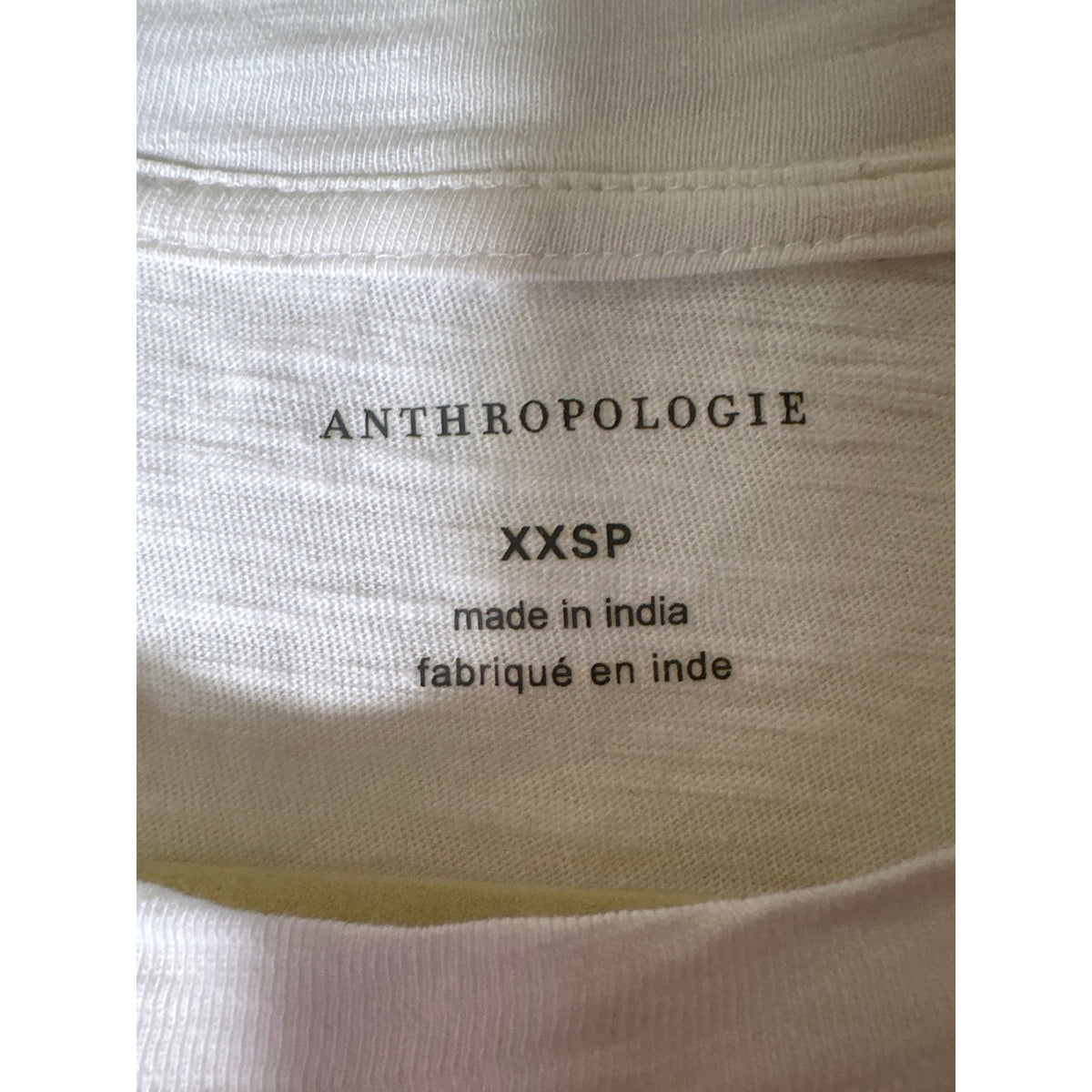 NWT Anthropologie Flower Embroidery Muscle Tee Sz XXSP