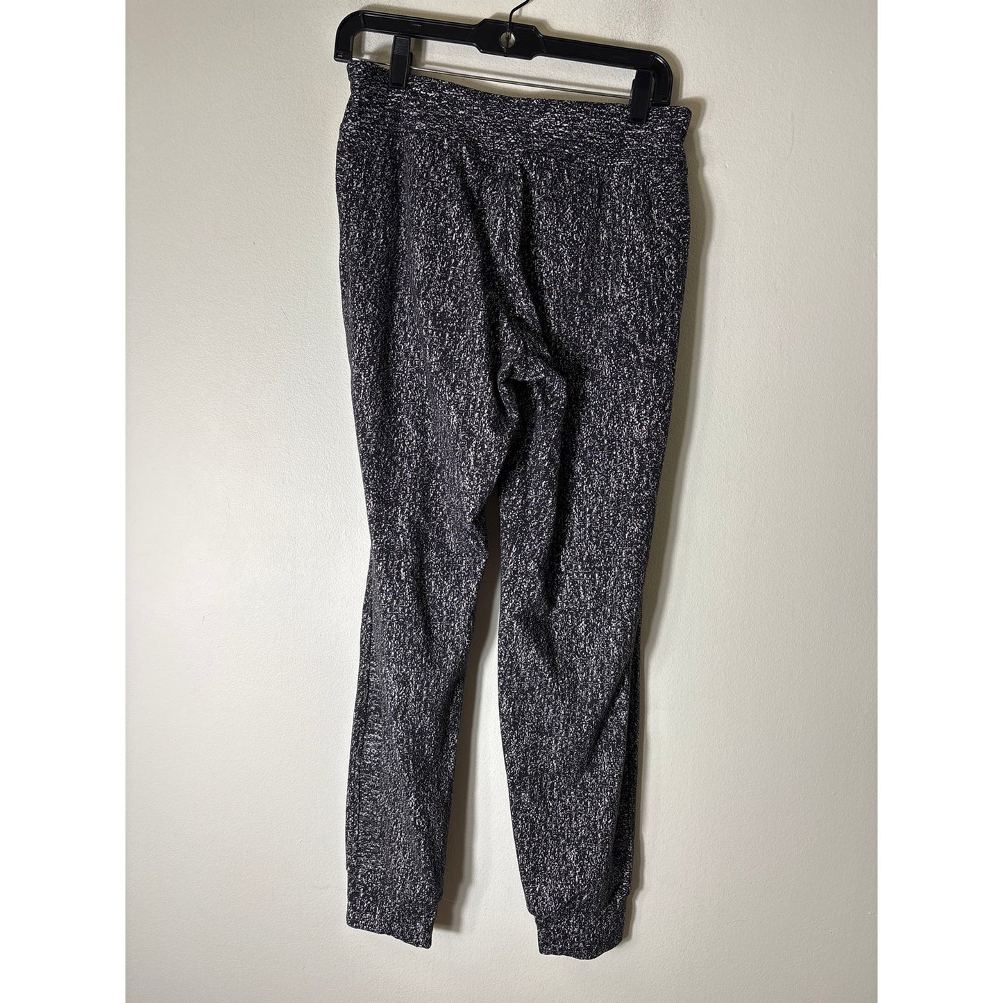 Lululemon Black White Pull On Athletic Joggers sz 6
