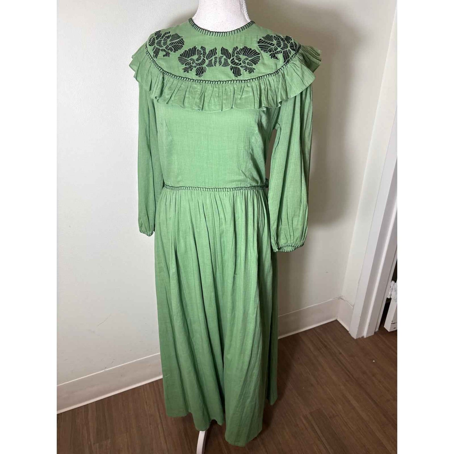 NWT Carolina K Green Pamela Dress Sz M