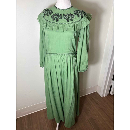 NWT Carolina K Green Pamela Dress Sz M