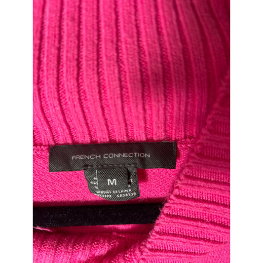 French Connection Bright Pink Sweater Sz M