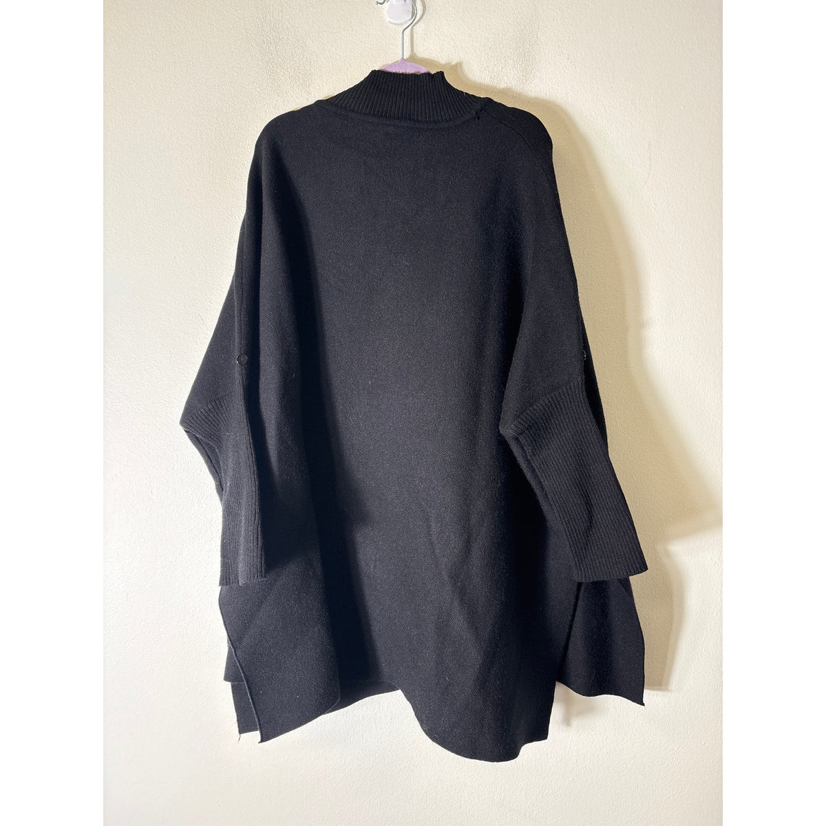 Kelli Kouri Black Long Sleeve Mock Neck Sweater Sz OS