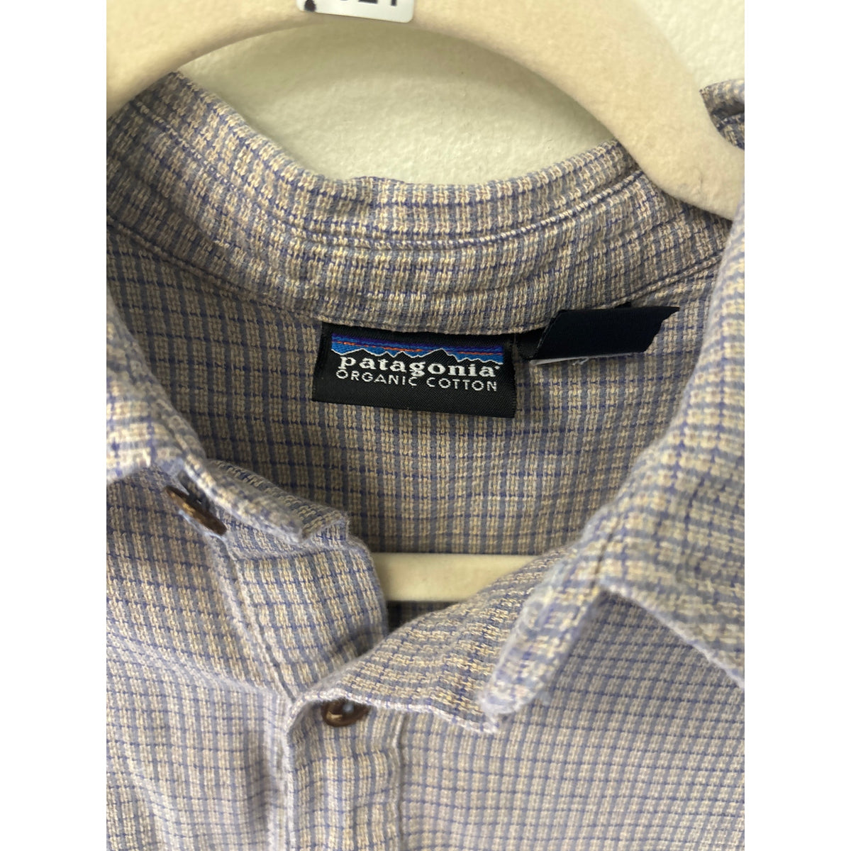 Men's Patagonia Gray Short Sleeve Organic Cotton Shirt Sz S