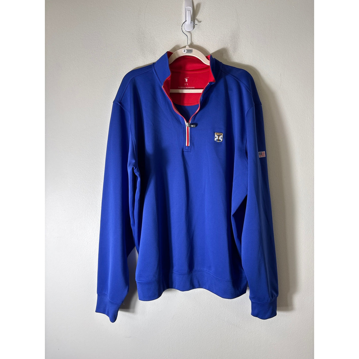 Mens Fairway & Greene Royal Green Tech Pullover Sz XL