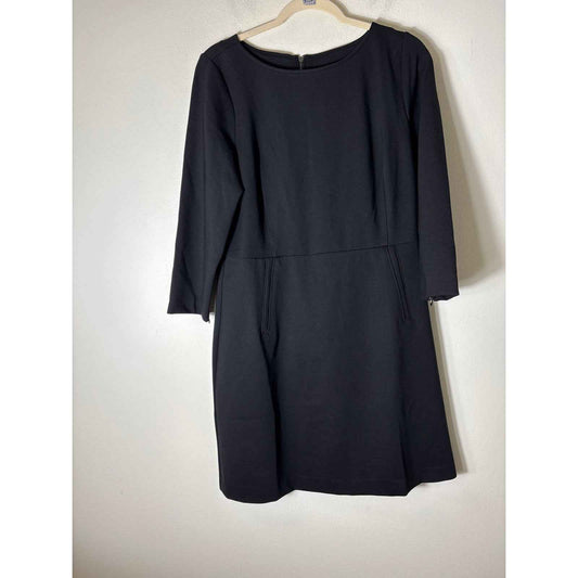 NWT Spandex Black Long Sleeve "The Perfect Shift Dress" Sz L