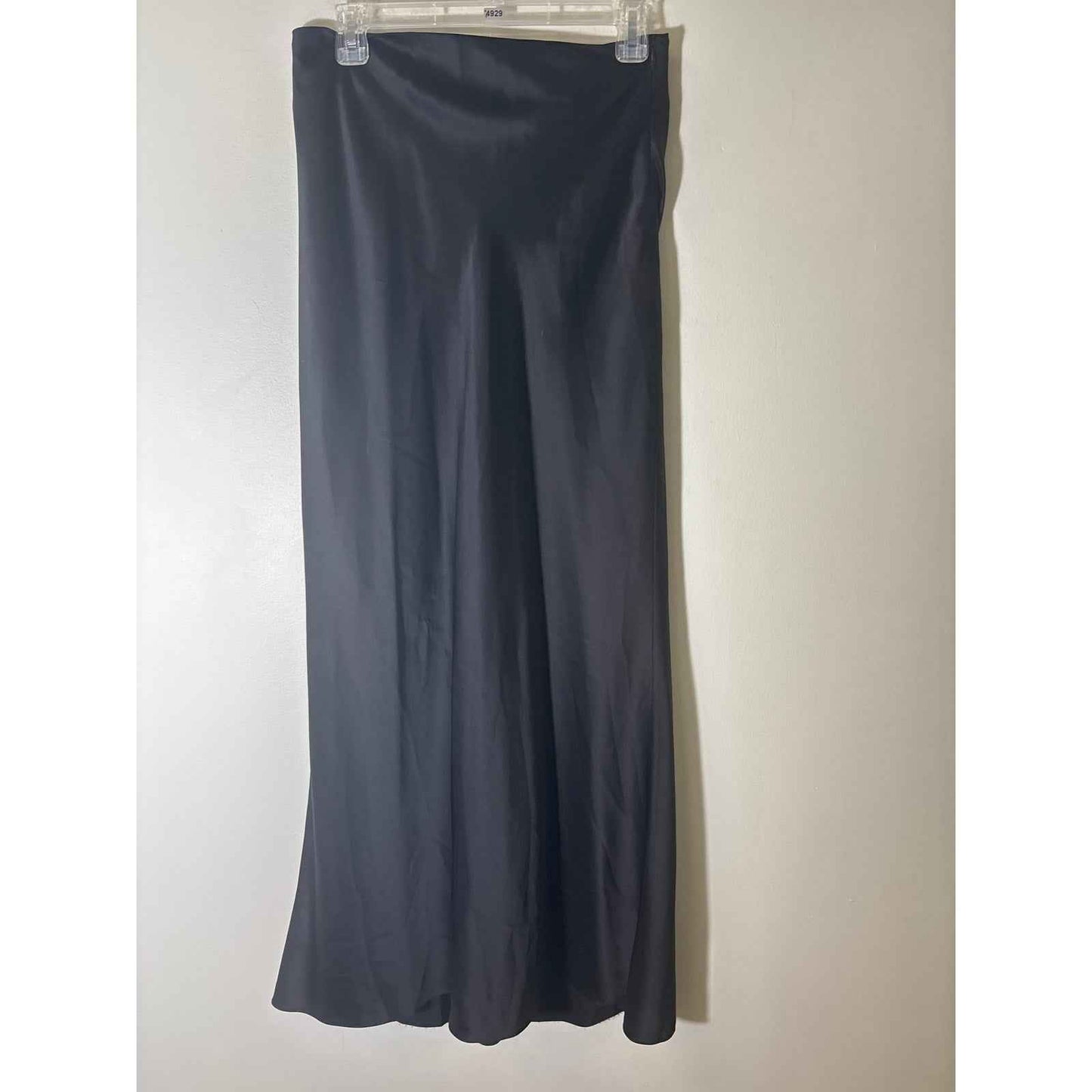 The Sei Black Bias Silk Maxi Skirt Sz 6