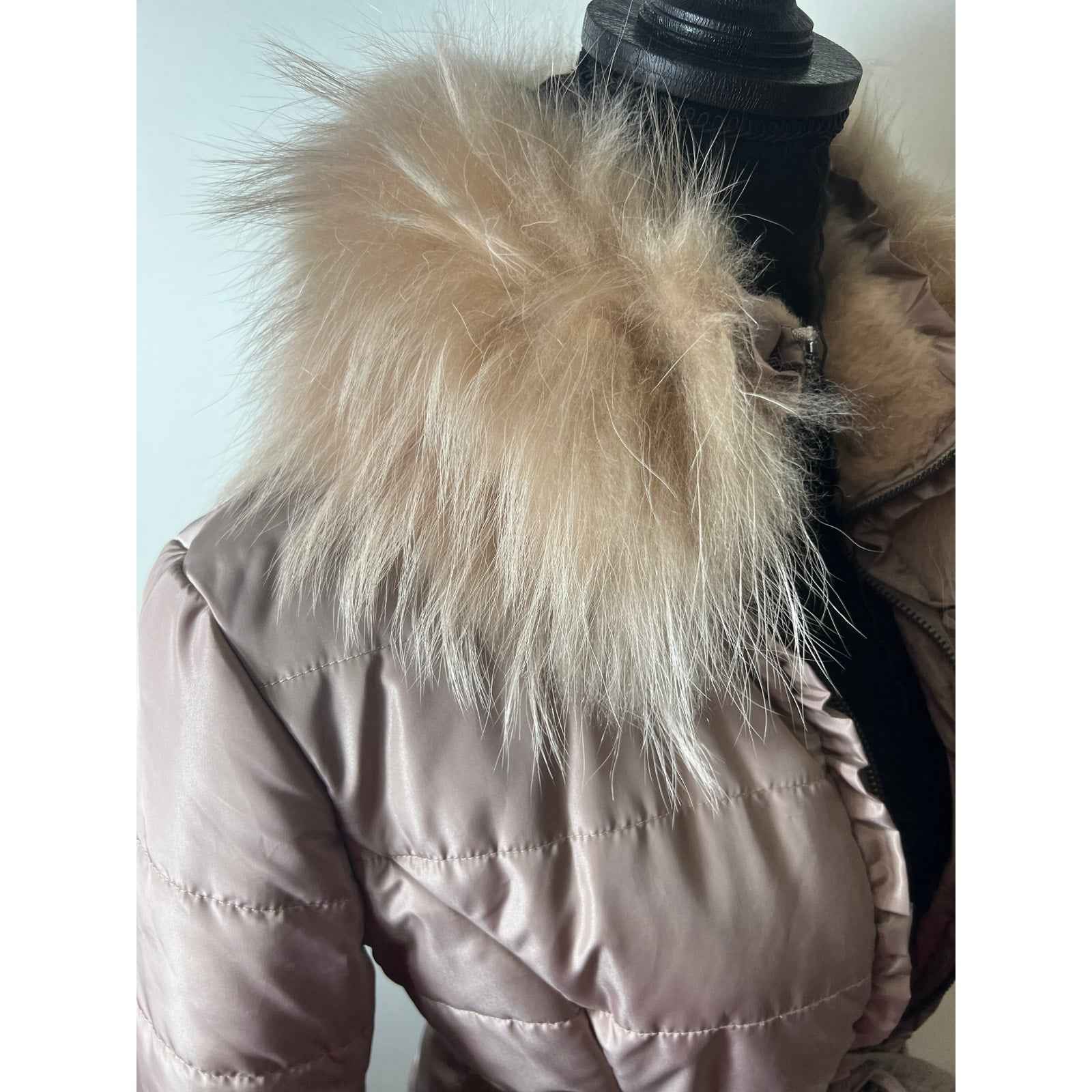 Dana Stein Tan Puffer Coat Sz M