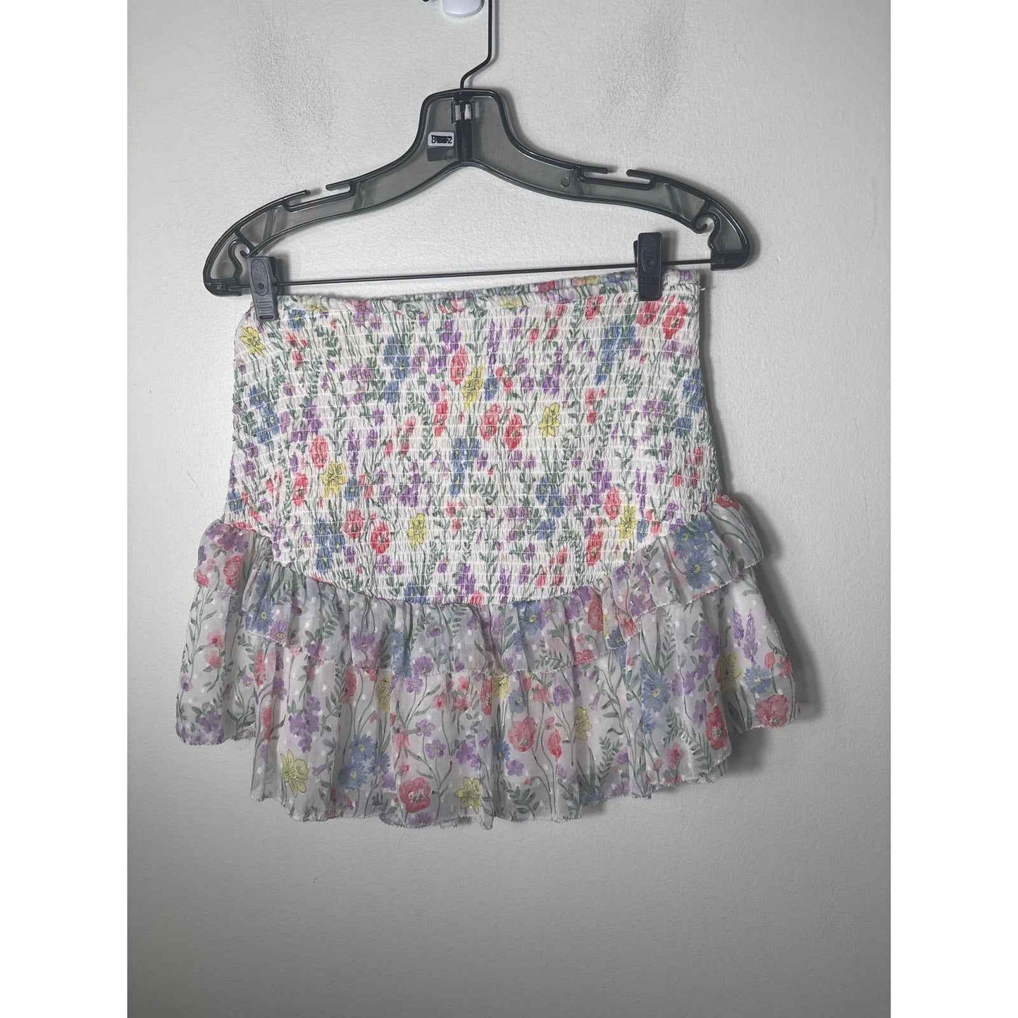 Saylor Multicolor Floral Crop Top and Skirt Set Sz