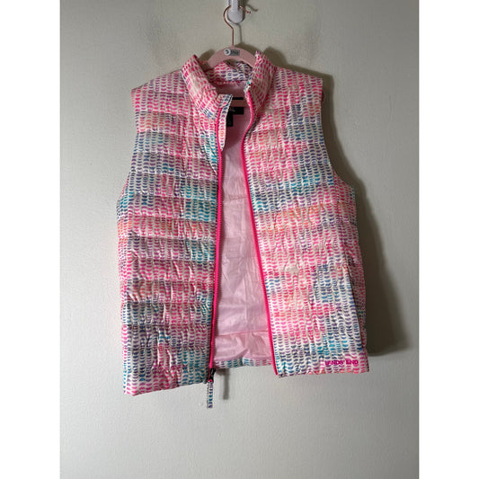 Girls Lands End Pastel Pink Sleeveless Vest Sz 10/12