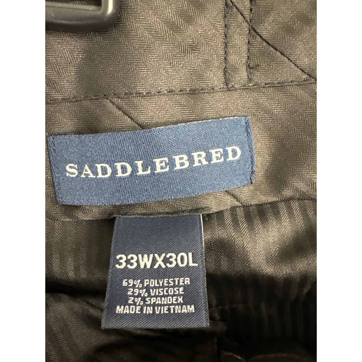 Mens Saddlebred Navy Dress Pants Sz 33x30L