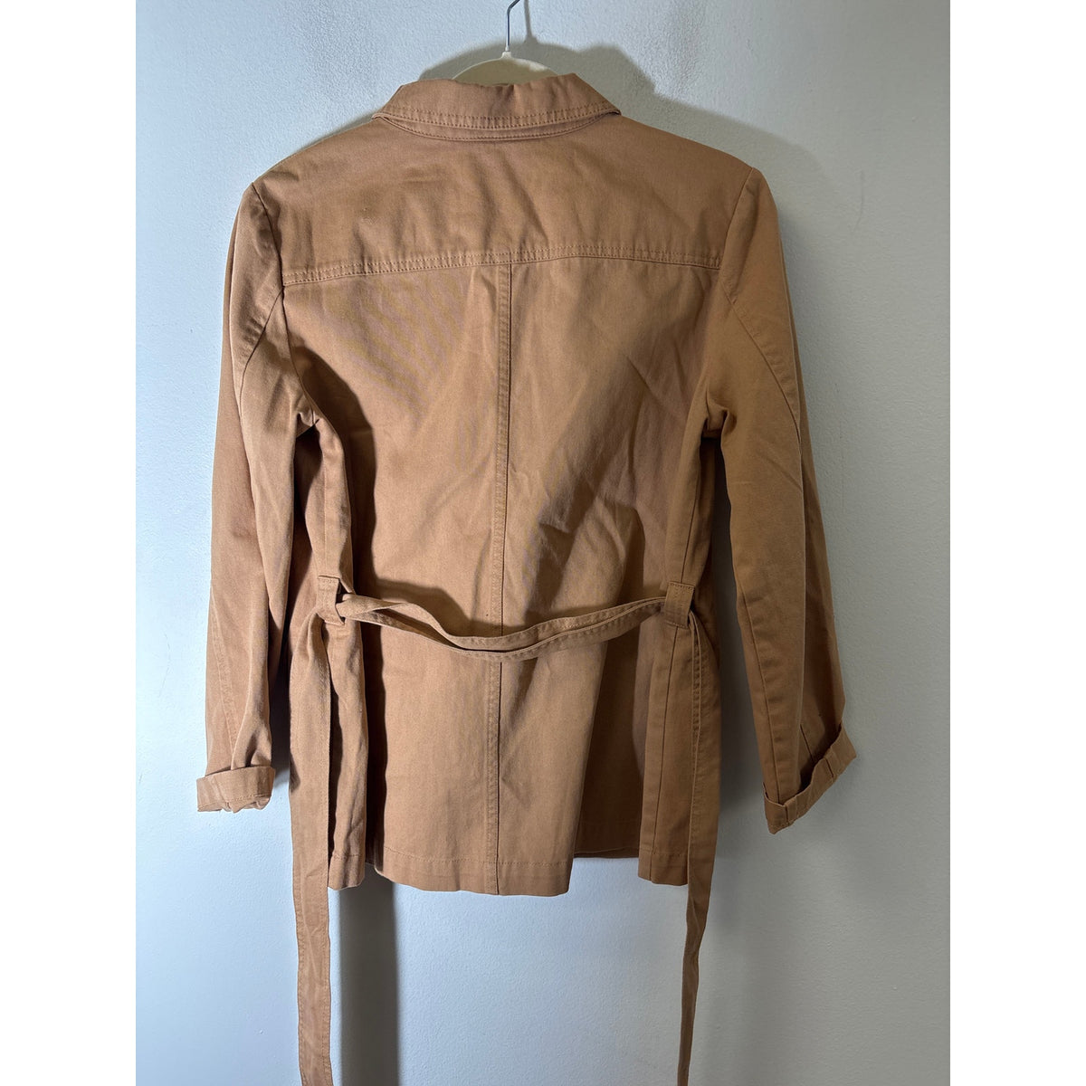 Draper James Camel Colored Long Sleeve Zip Up Jacket Sz S