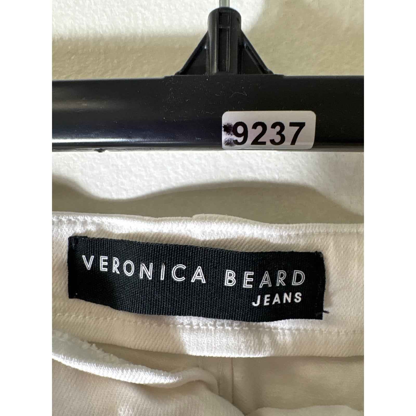 Veronica Beard White "Beverly Skinny Flare" High Rise Jeans Sz 25