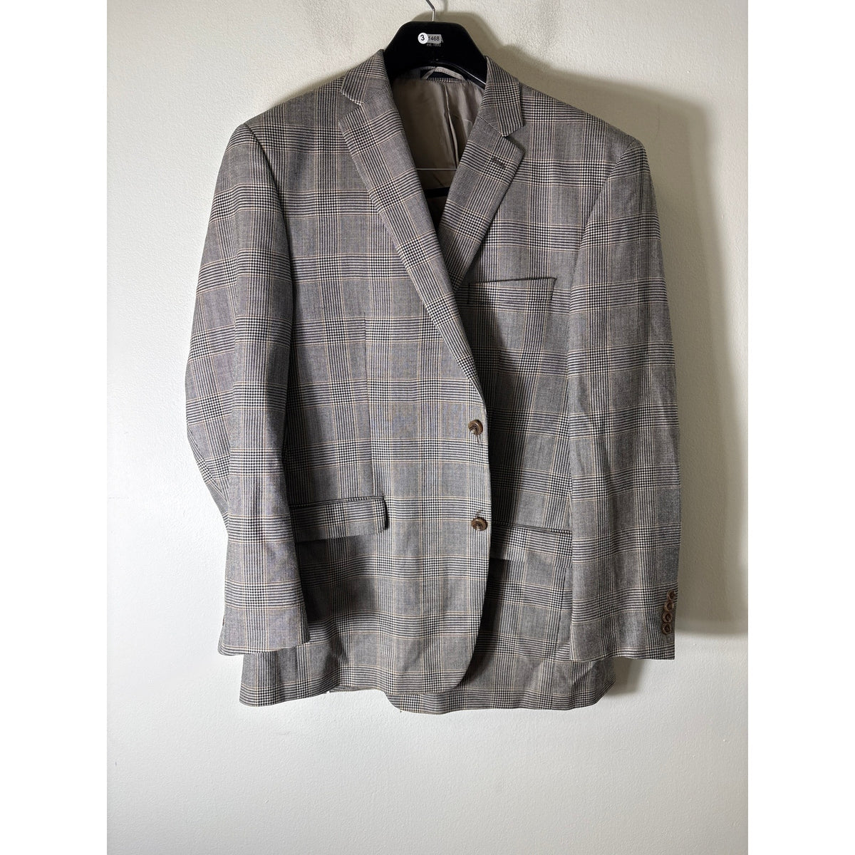 Mens Bobby Jones Brown And Black Houndstooth Jacket Sz 46L