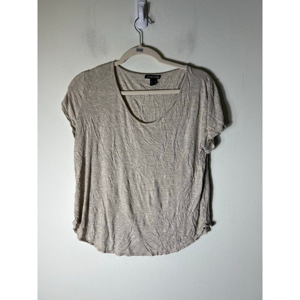 Mind Code Off White Tee Sz M