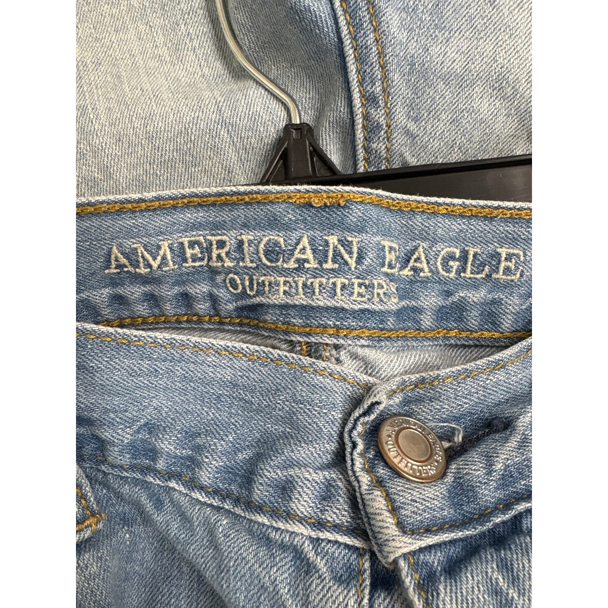 American Eagle Ripped Button Fly Cutoff Jean Shorts Sz 14