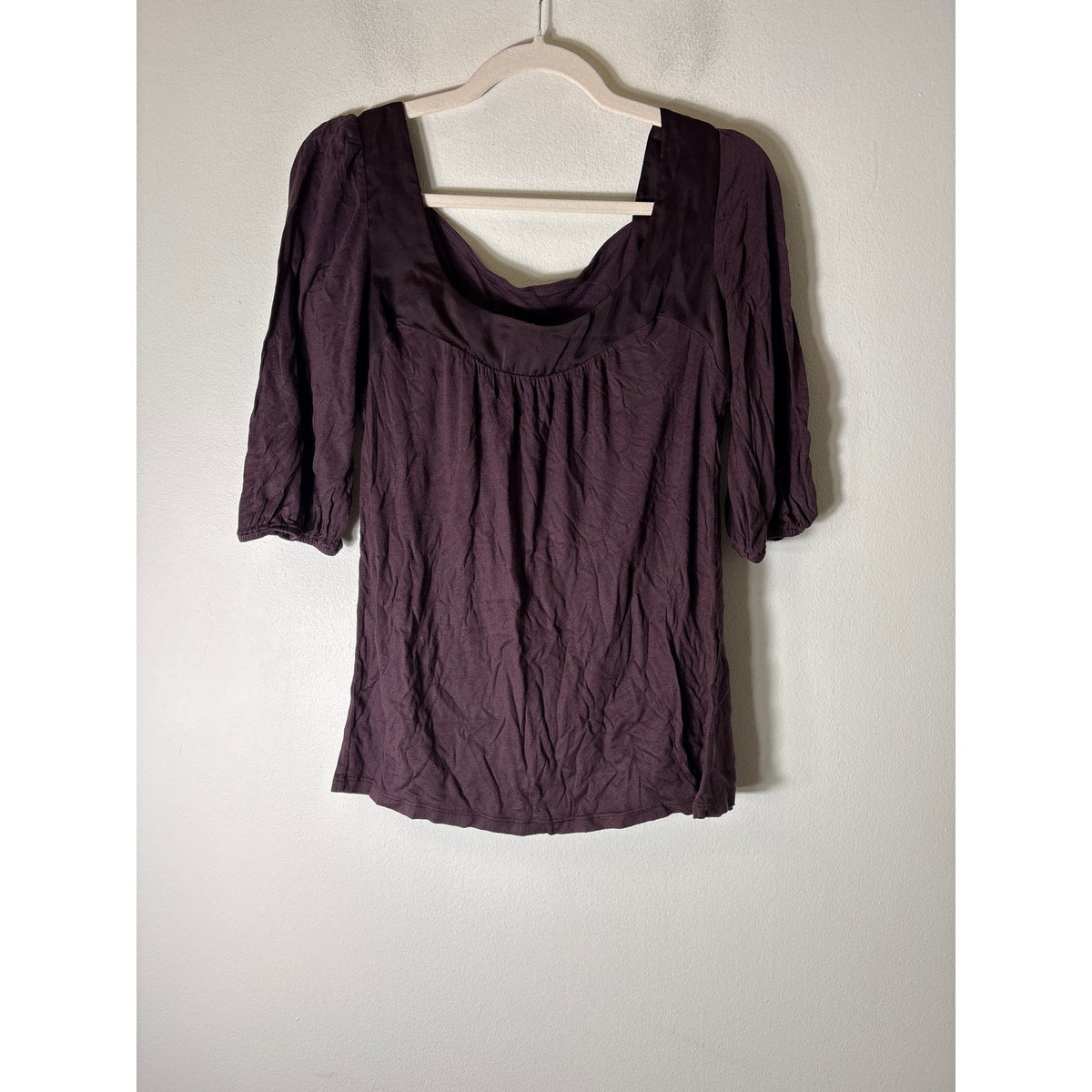 Ann Taylor Loft brown shirt Sz M