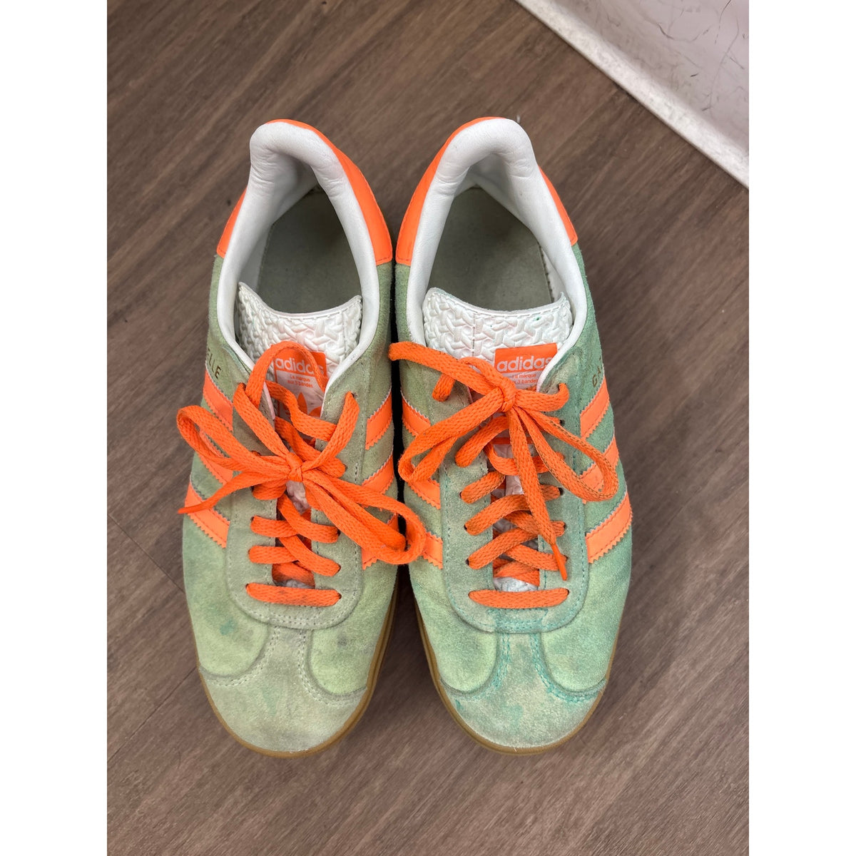 Adidas Green Gazelle Swede Stacked Sneaker Sz 7