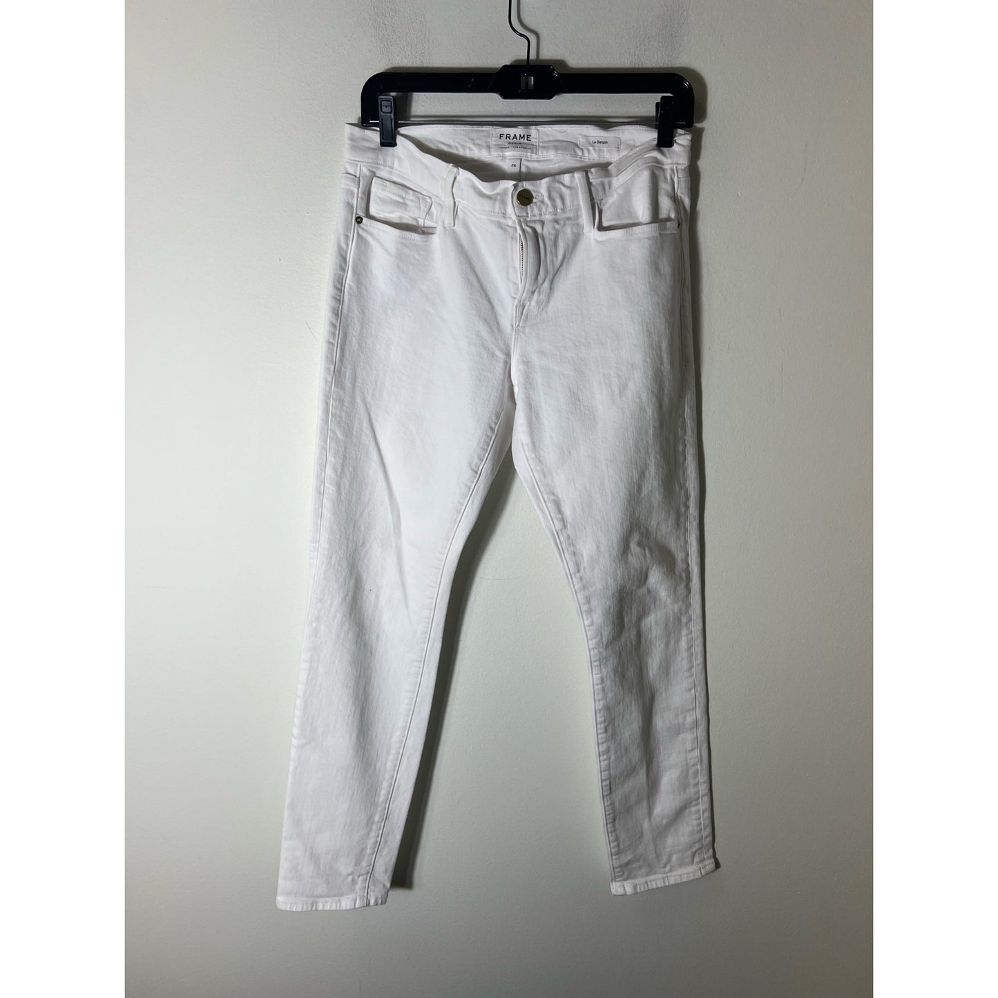 Frame Denim White Le Garcon Skinny Jeans Sz 26