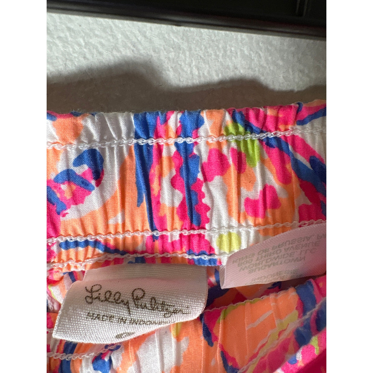 Lilly Pulitzer Bright Pink Cotton PJ Pants sz L