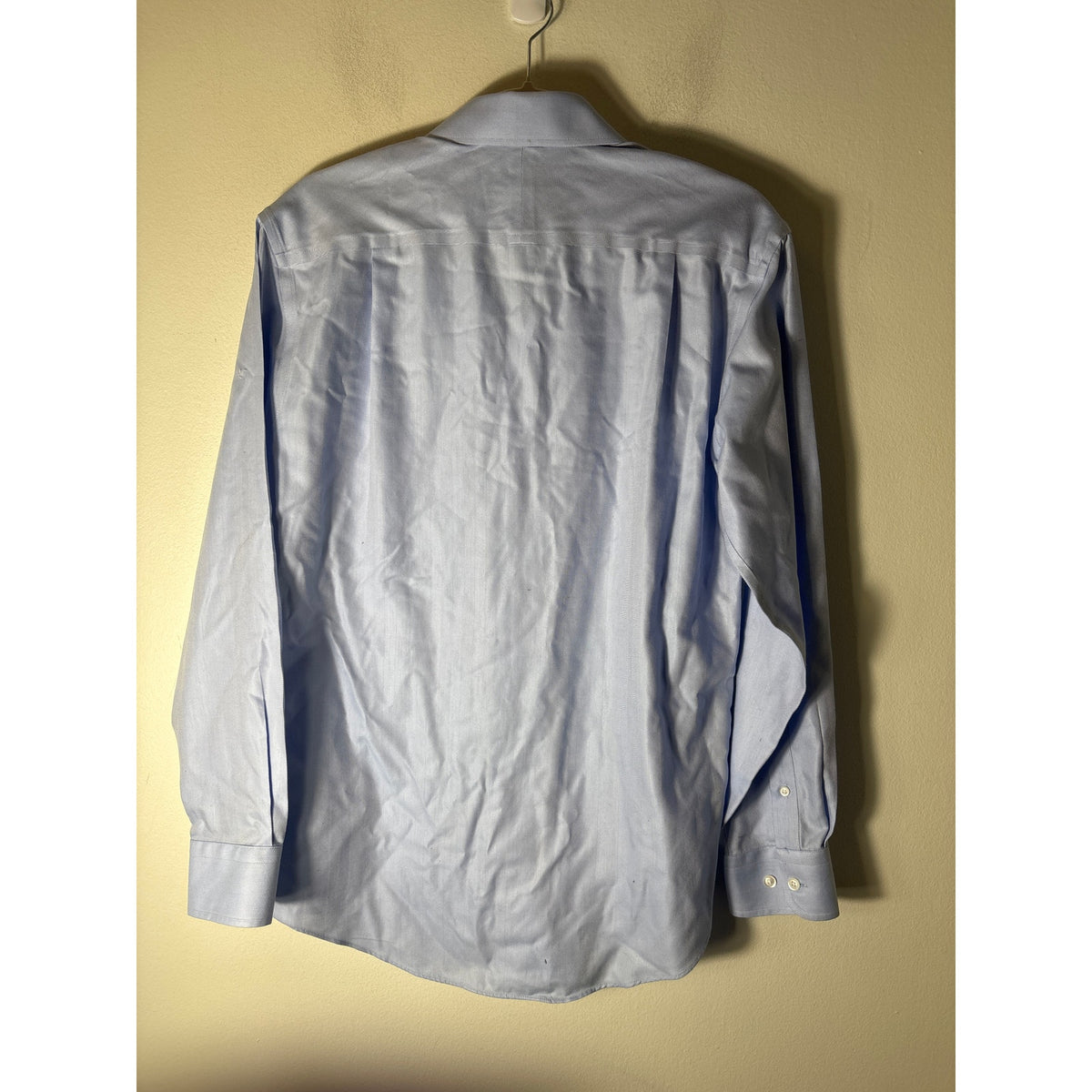 Men's Jos A Bank Reserve Light Blue Long Sleeve Button Up Dress Shirt Sz 15-32