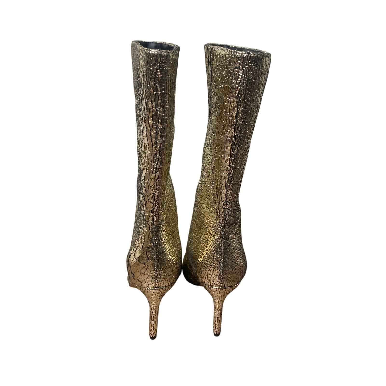 New w/o Box Katy Perry Gold Revival Bootie Sz 6