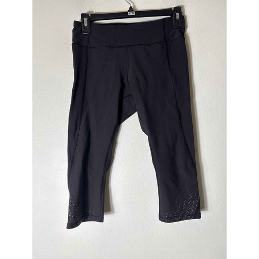Lululemon Black With Hemline Dot Detail Leggings Sz 6