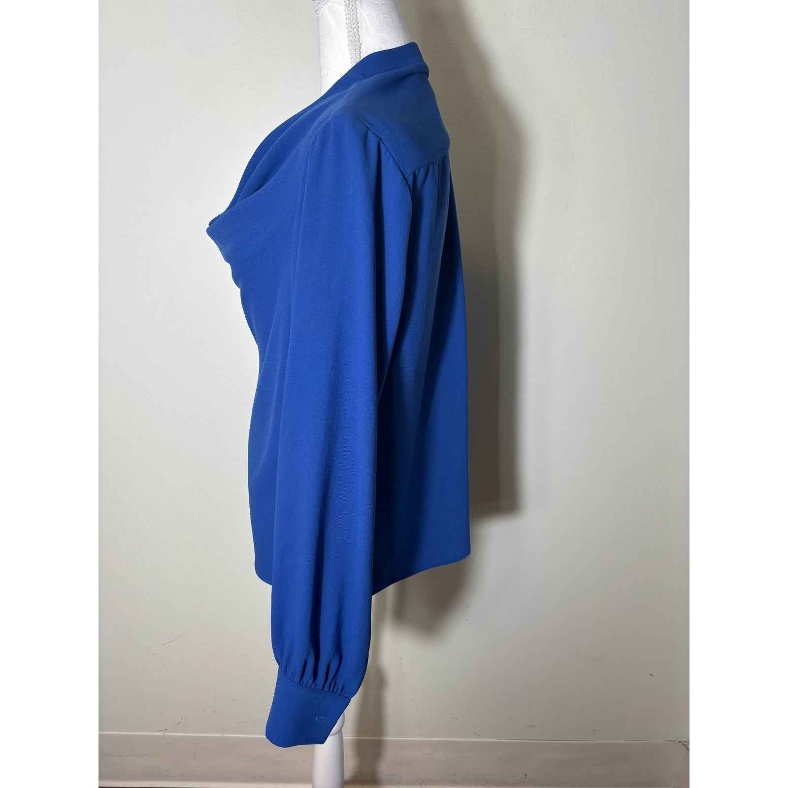 NWT Fifteen Twenty Cobalt Blue Long Sleeve Cowlneck Top Sz M