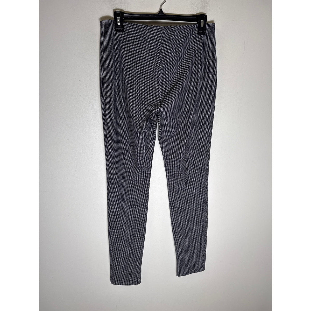 Theory Black White Houndstooth Pull On Ankle Pants sz 10
