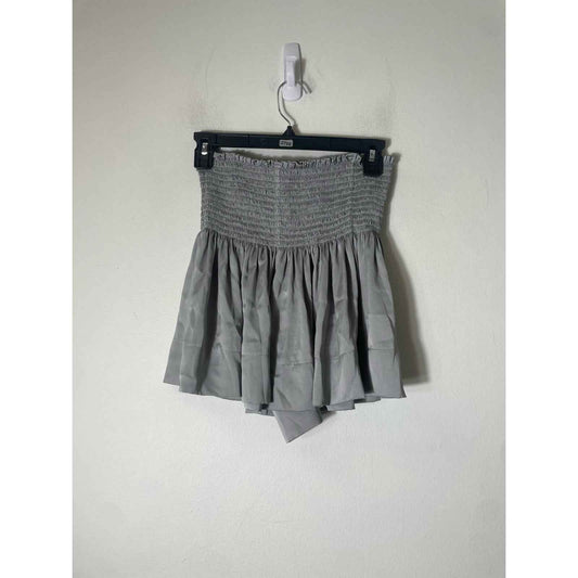 Koch Gray High Waisted Flowy Shorts Sz S