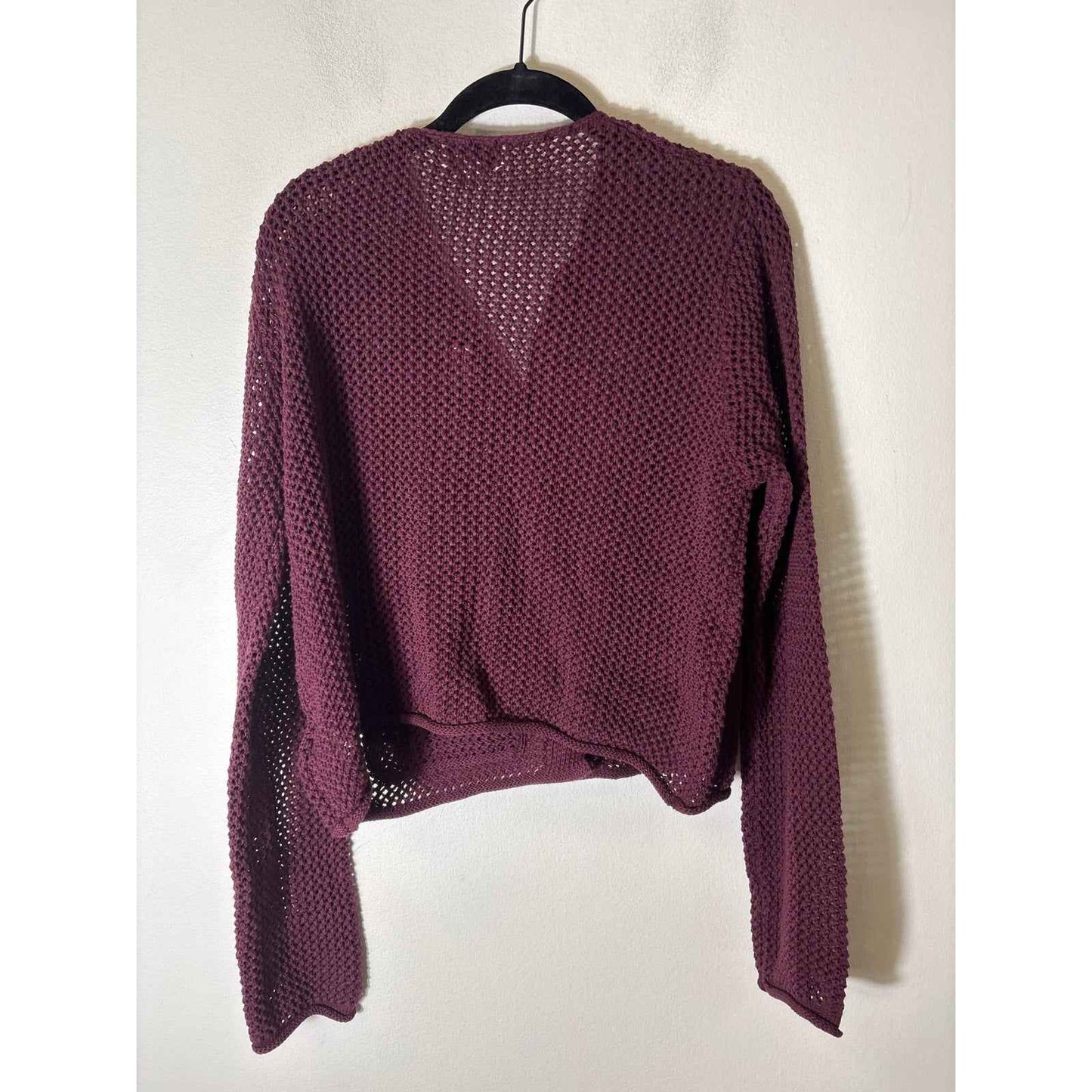 Evereve Burgandy Knit Cardigan sz S