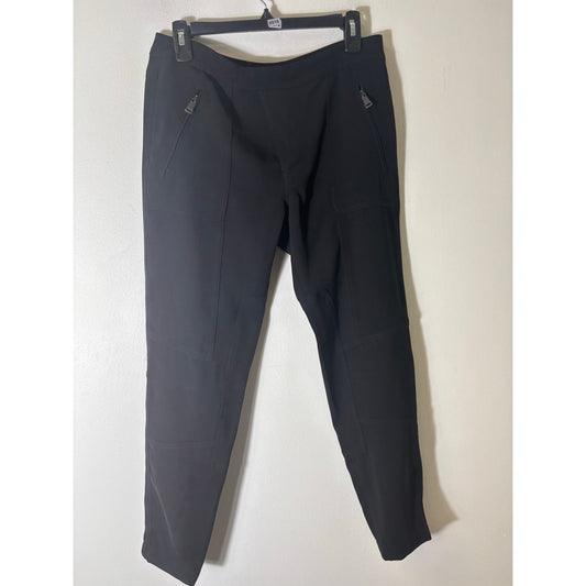 Vince Black Flat Tab Front Slacks Sz 4