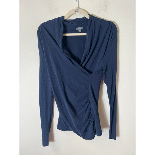 Lilla P Blue Long Sleeve Top Sz L