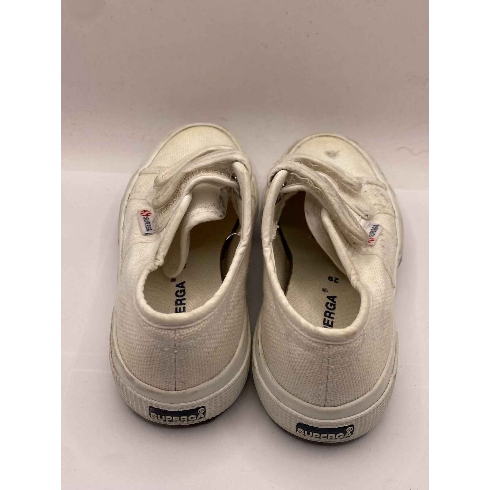 Girls Superga White Tennis Shoes Sz 29