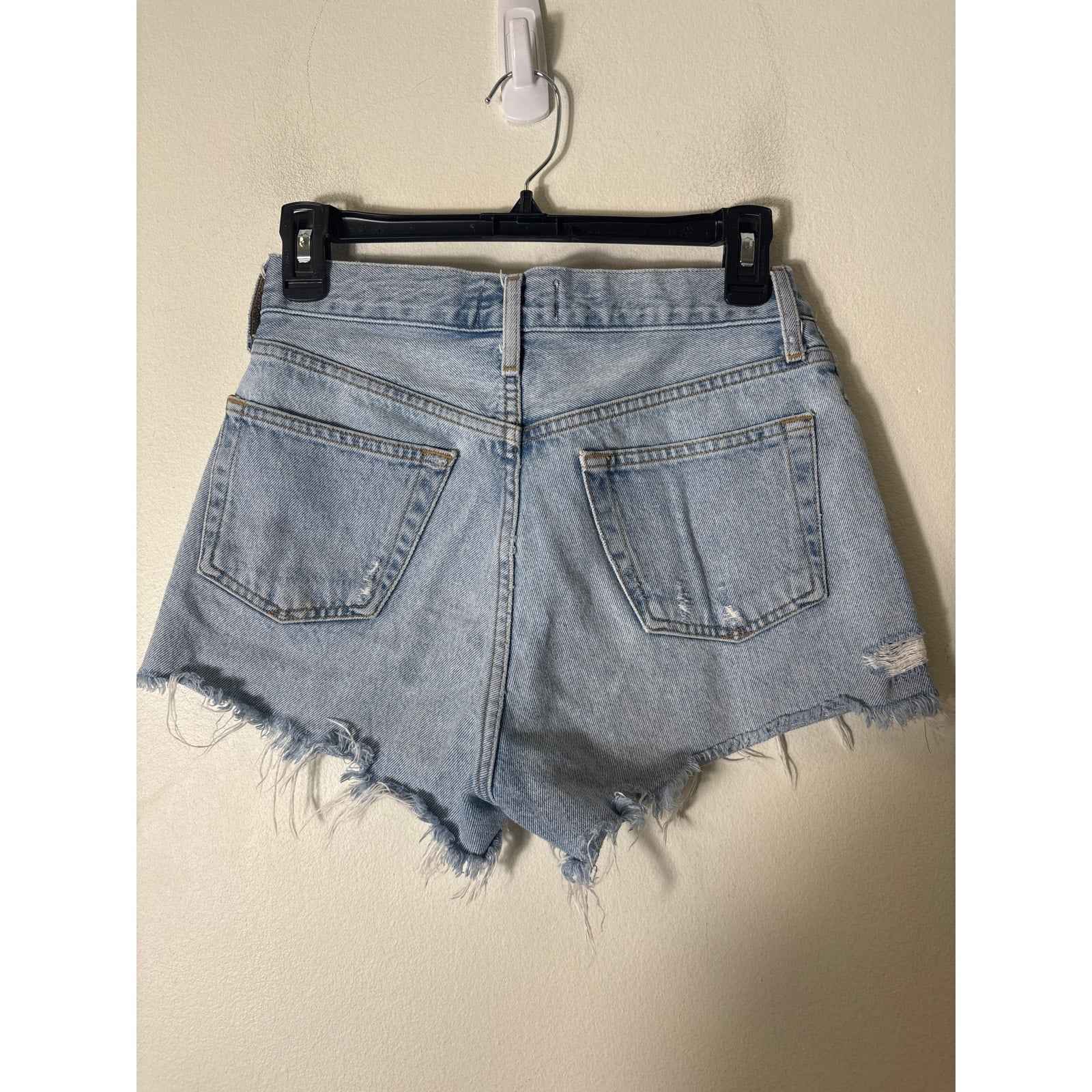 Agolde Parker Cutoff Denim Shorts Sz 24
