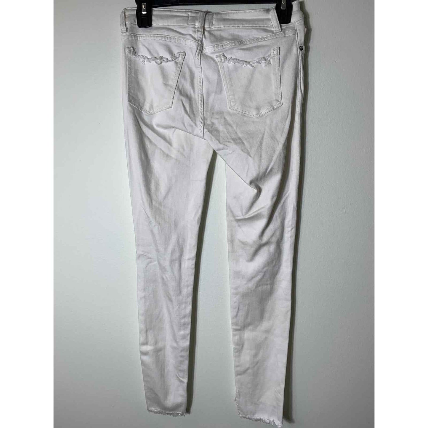 Girls DL1961 White Distressed Chloe Ankle Skinny Jeans Sz 16