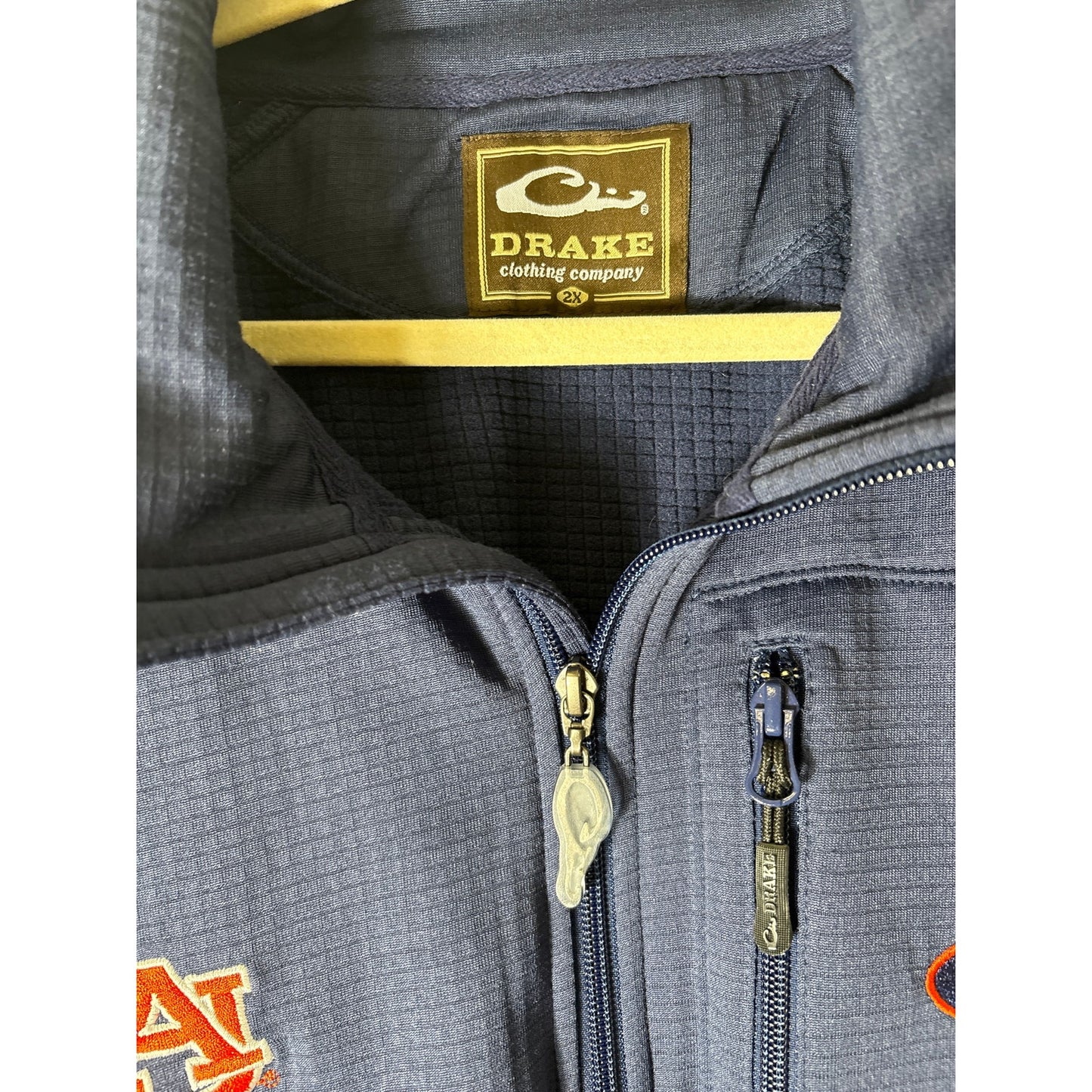 Mens Drake Long Sleeve Quarter Zip Auburn Pull Over Sz 2X