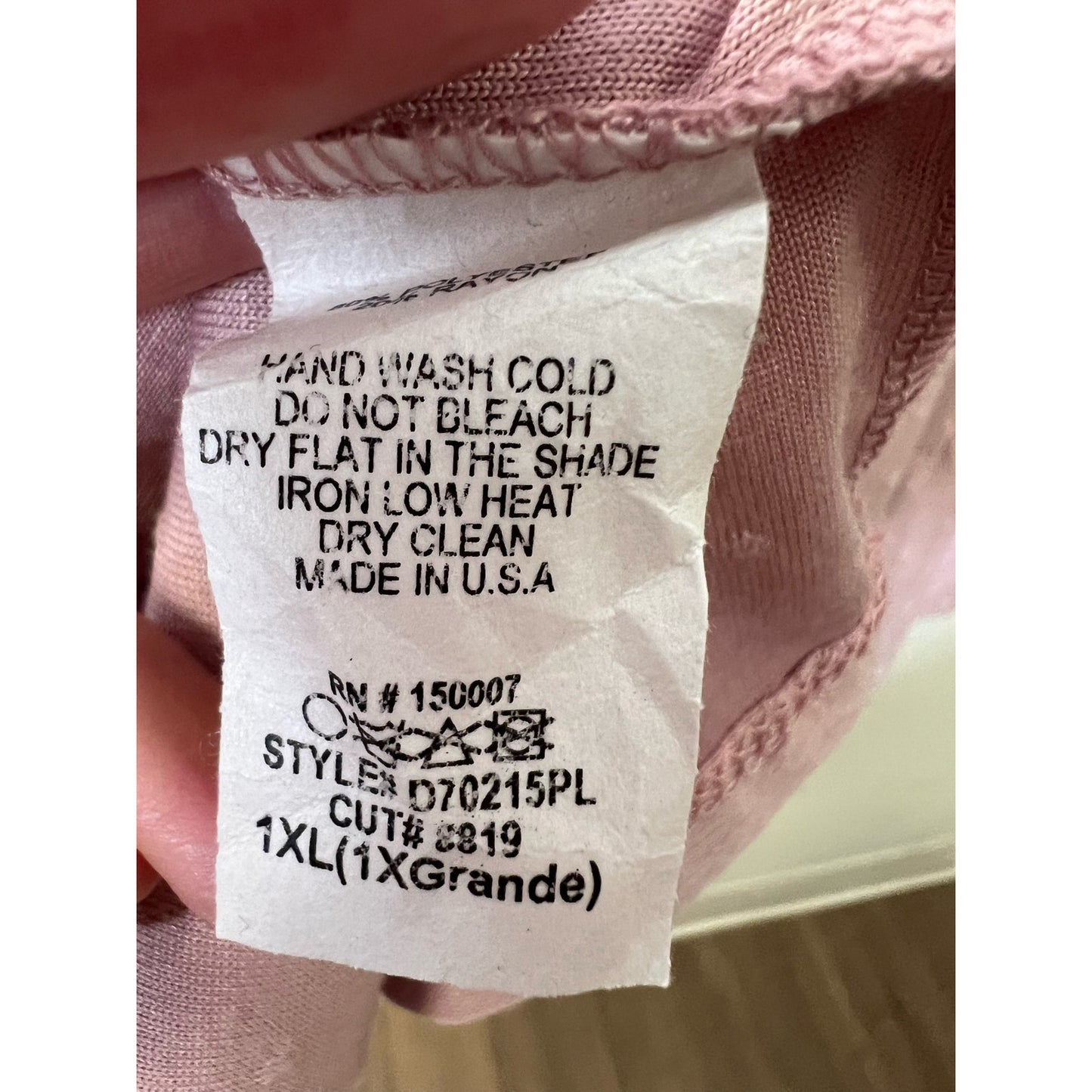 ChicSoul Pink Flutter Sleeve Knee Length Dress Sz 1X