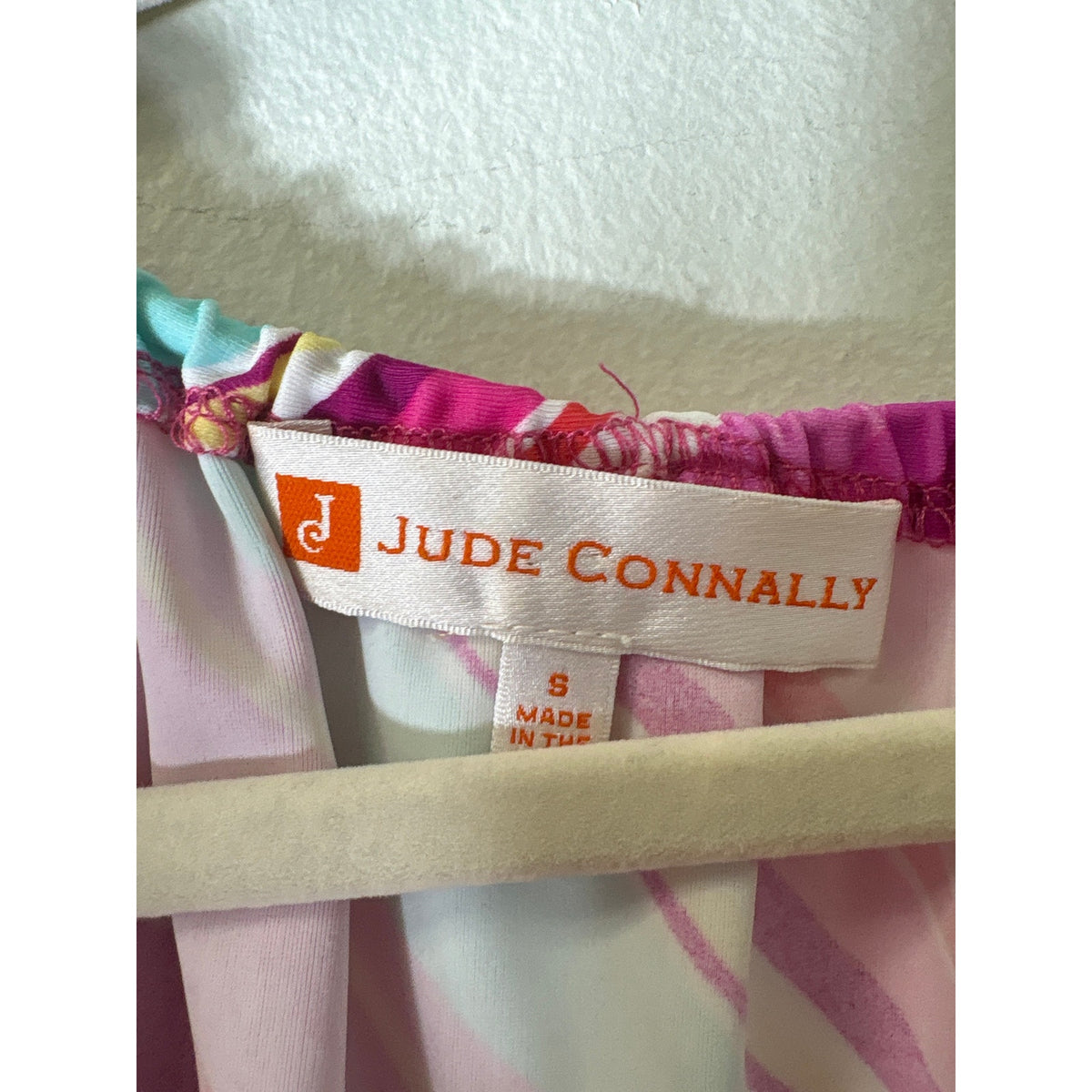 Jude Connally Multip Color Brush Stroke Dress Sz S