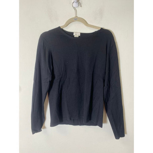 Belford Lightweight Sweater in Black Size Large