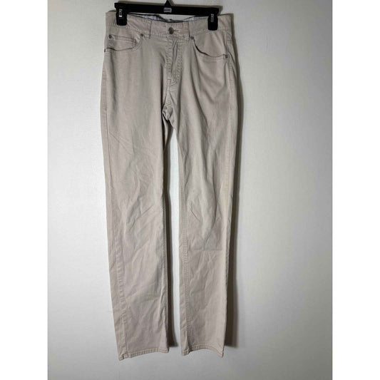 Men's Peter Millar Stone Flat Front Chinos Sz 30