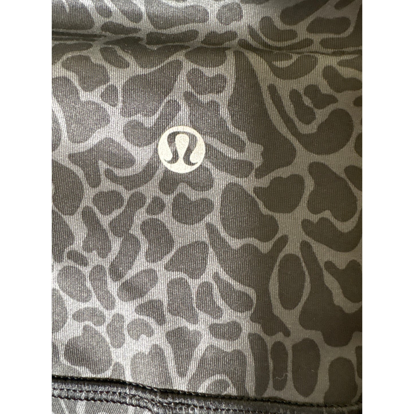 Lululemon Black Floral Print Athletic Leggings Sz 6