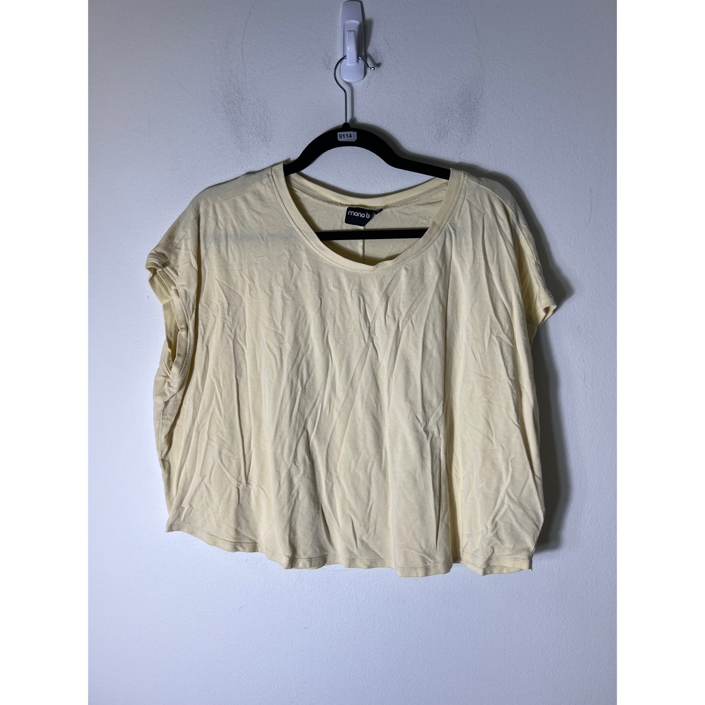 Mono B Yellow T Shirt Sz L