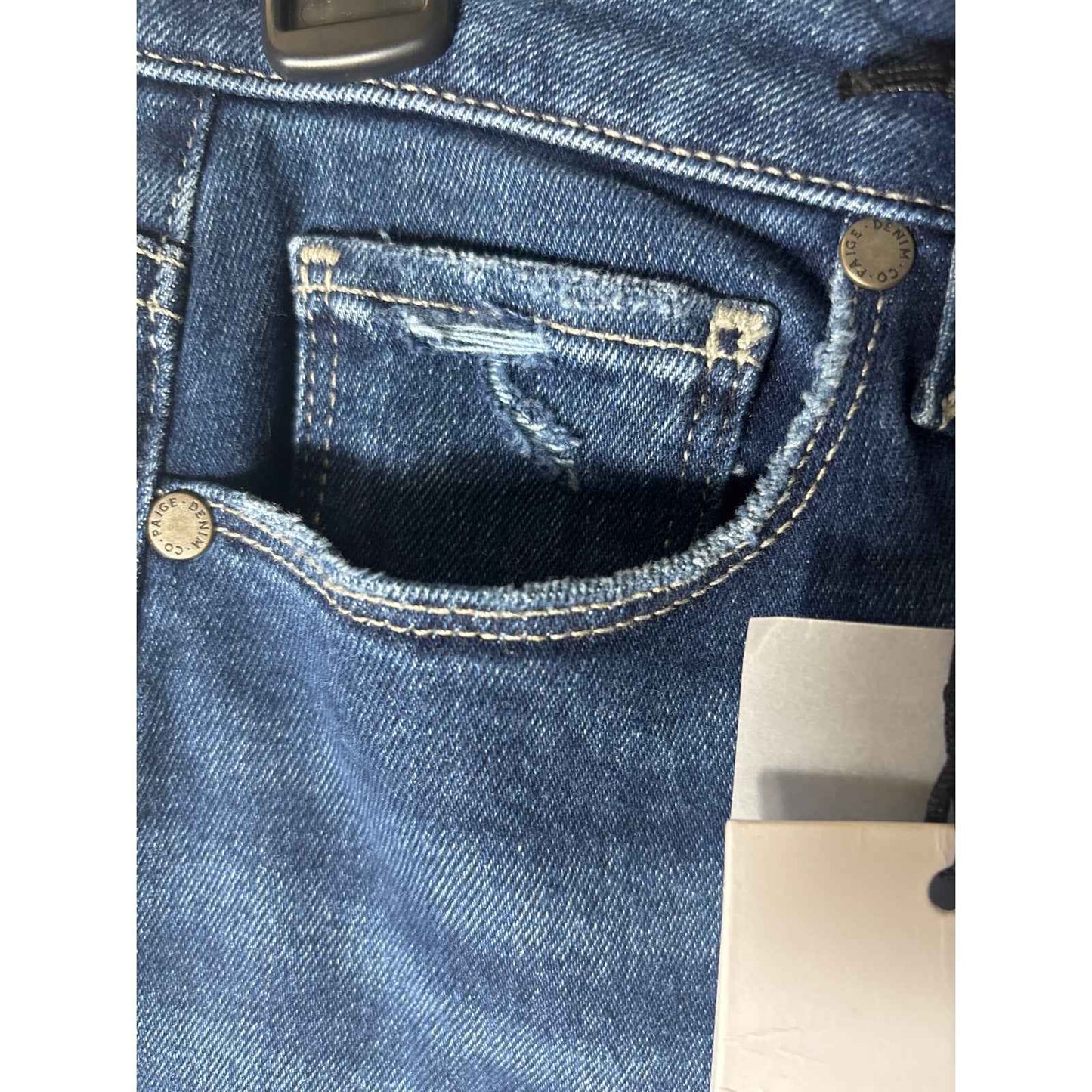 NWT Paige Medium Wash "Hoxton Slim" Blue Jeans Sz 28