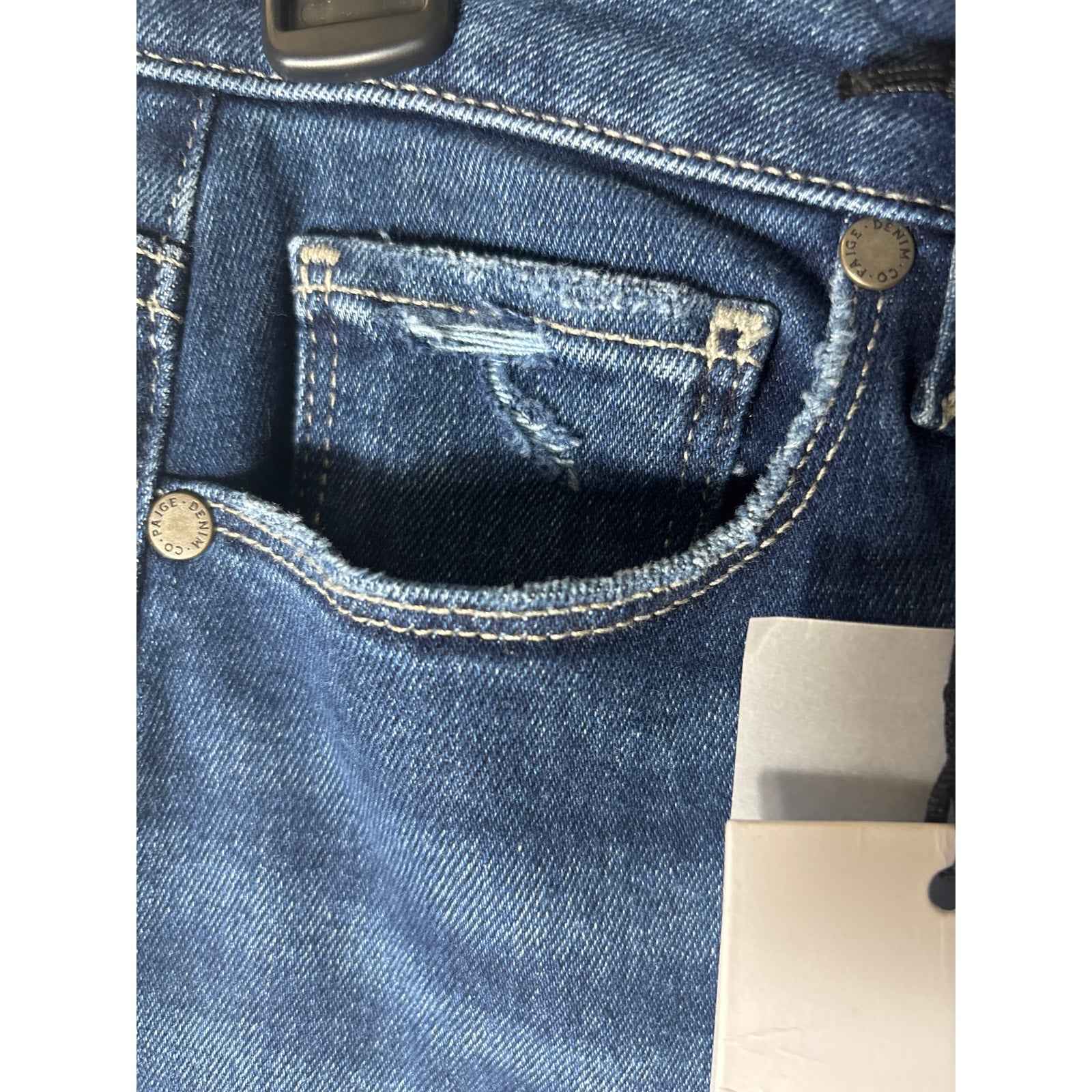 NWT Paige Medium Wash "Hoxton Slim" Blue Jeans Sz 28