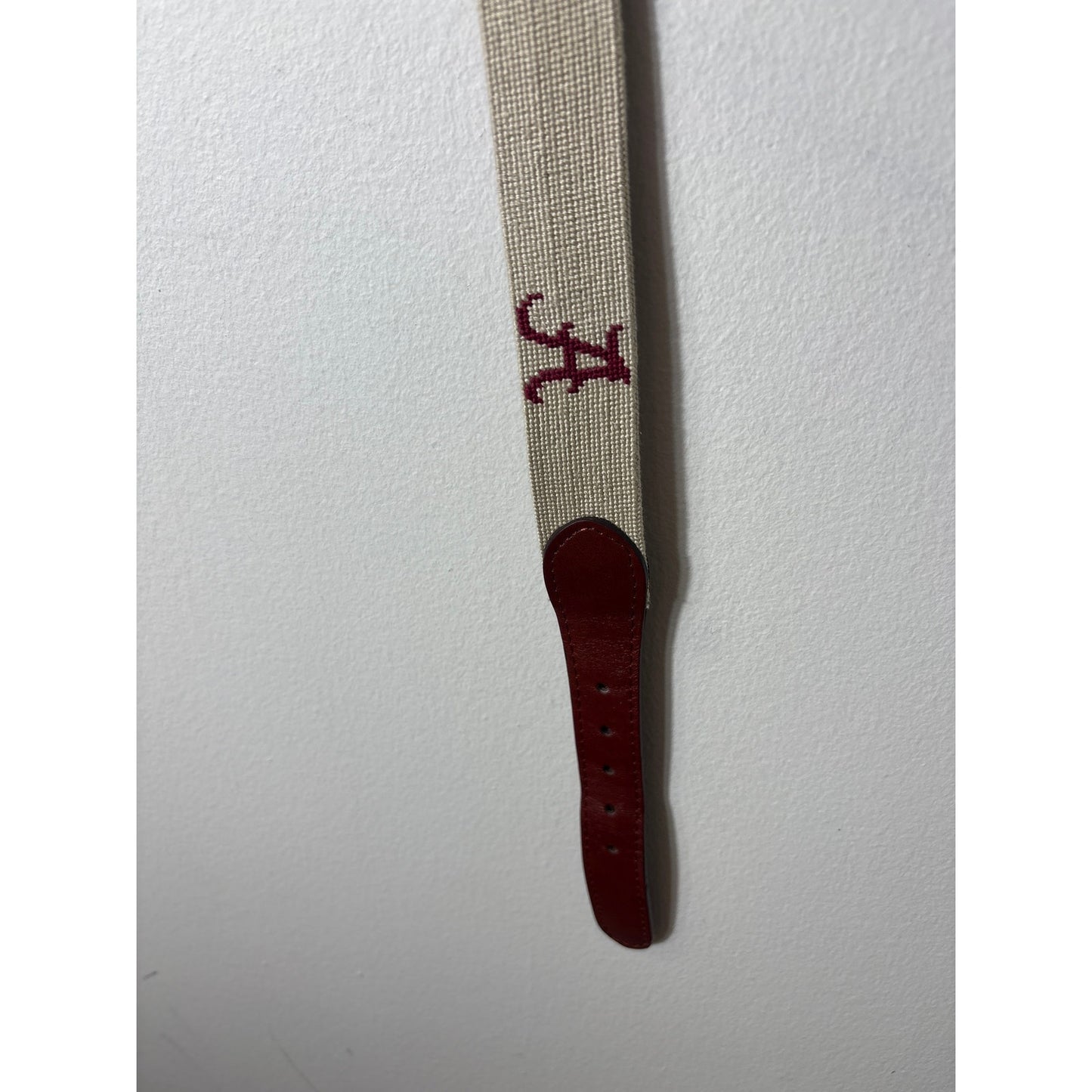 Mens Smathers and Branson Hand Stitched "A" Alabama Belt Sz 44