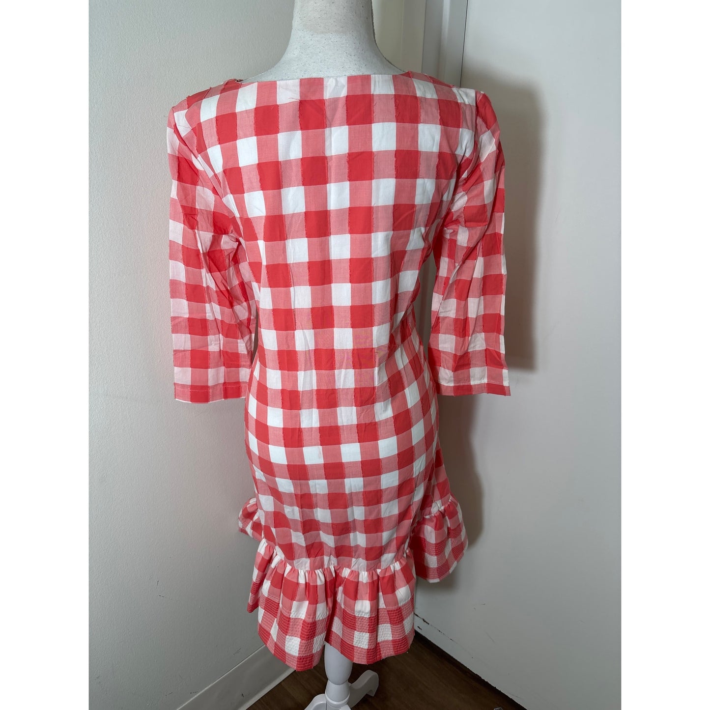 Persifor Gingham Poppy Dress Sz S