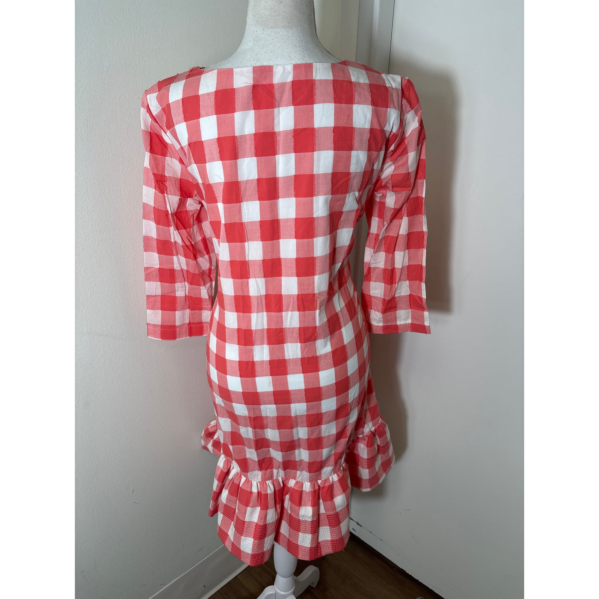 Persifor Gingham Poppy Dress Sz S