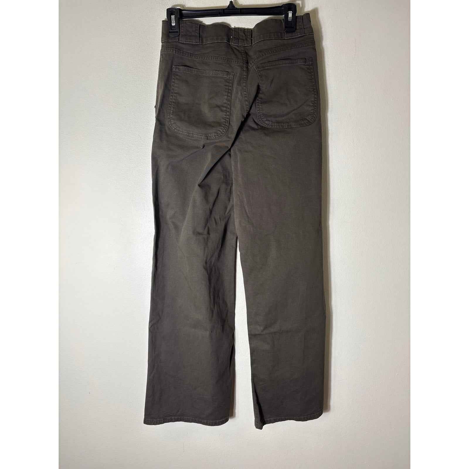Frame Dark Gray "Rich Military" Wide Leg Cotton Jean Sz 28